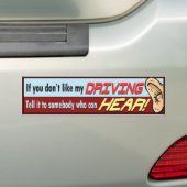 Drôle sur le colline Sticker pare-chocs. (En voiture)