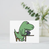 Drôle T-Rex Dinosaur Jouer Cartes (Debout devant)