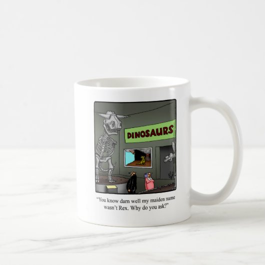 Drôle "T-Rex" mariage Humour Mug cadeau (Droite)