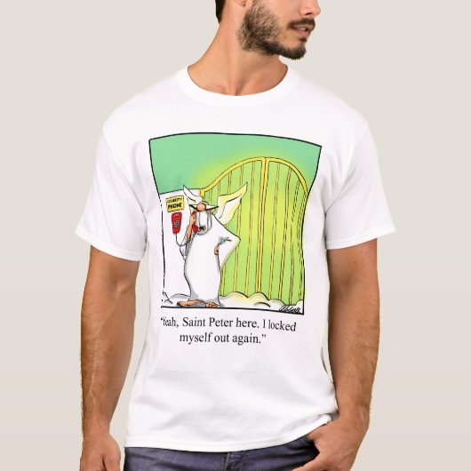 Drôle T-shirt Cartoon de Sécurité ! (Devant)