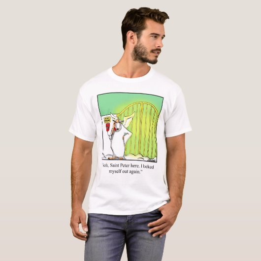 Drôle T-shirt Cartoon de Sécurité ! (Devant entier)