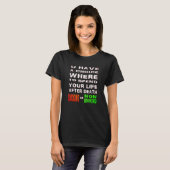 Drôle t-shirt chrétien - Fumer ou non-Fumer (Devant entier)