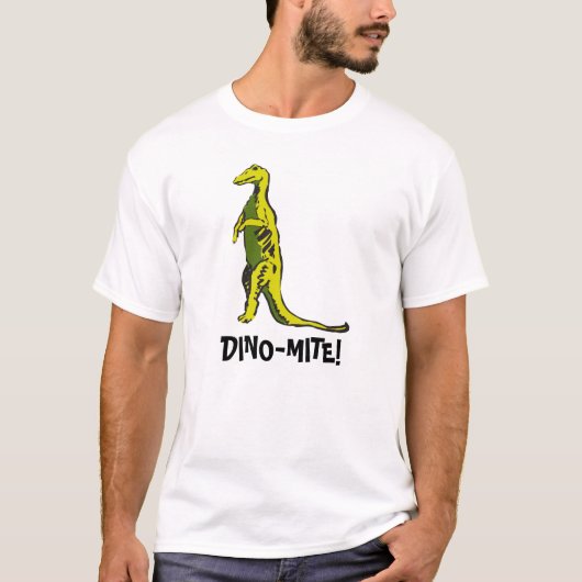 Drôle T-shirt Dinosaur, Dino-mite ! (Devant)