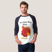 Drôle T-shirt Turquie Thanksgiving (Devant entier)