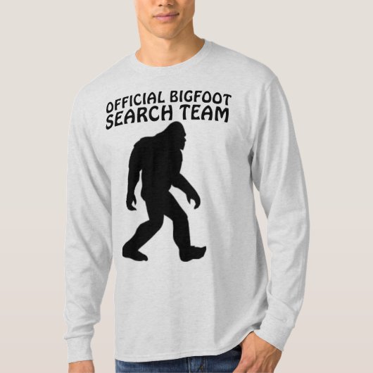 Drôle T-shirts BIGFOOT, ÉQUIPE DE RECHERCHE (Devant)