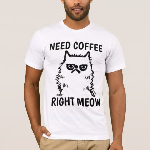 Drôle T-shirts Cat Grumpy Cat