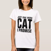 Drôle T-shirts de chats, JUSTE UNE DE PLUS JE PROM (Devant)