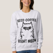 Drôle T-shirts de Coffee Cat Grumpy Cat (Devant)