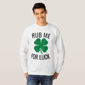 Drôle T-shirts de la Saint Patrick, RUB ME FOR LUC (Devant entier)