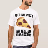 Drôle T-shirts Hommes, PIZZA (Devant)