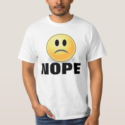 Drôle T-shirts NOPE Grumpy (Devant)
