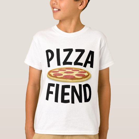 Drôle T-shirts PIZZA, FIEND PIZZA (Devant)