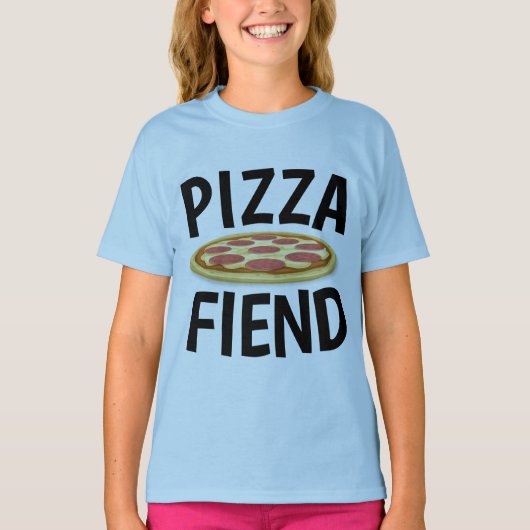 Drôle T-shirts PIZZA, FIEND PIZZA (Devant)
