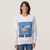 Drôle T-shirts SHARK, QUI BITES T-Shirt (Devant entier)