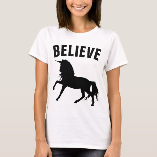 Drôle T-shirts UNICORN CROIRE (Devant)