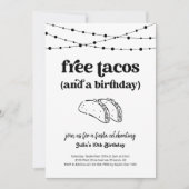 Drôle Taco Anniversaire Invitation (Devant)
