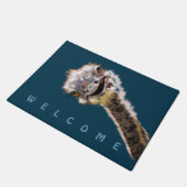 Drôle tapis de porte d'autruche (Incliné)