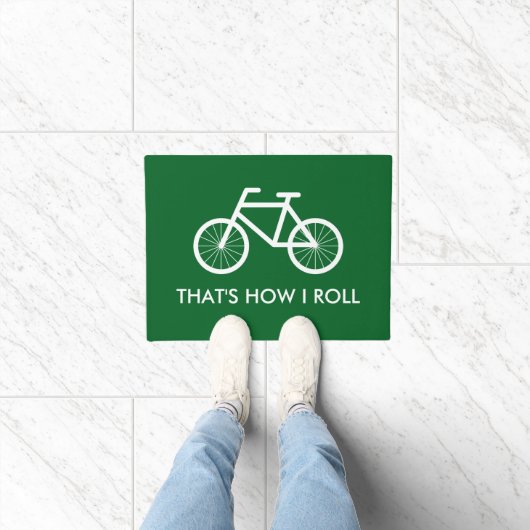 Drôle tapis de porte de vélo vert - C'est comme ça (Intérieur)