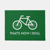 Drôle tapis de porte de vélo vert - C'est comme ça (Devant)