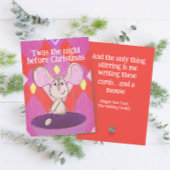 Drôle tard après Noël Carte de Nouvel An