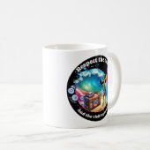 Drôle tasse de café et respecter l'océan (Devant droit)