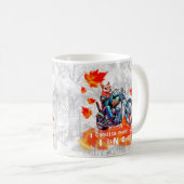 Drôle tasse de café je chéris chaque feuille gris (Devant droit)