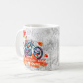 Drôle tasse de café je chéris chaque feuille gris (Devant gauche)