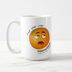 drôle tasse pour les buveurs fruités oublieux
