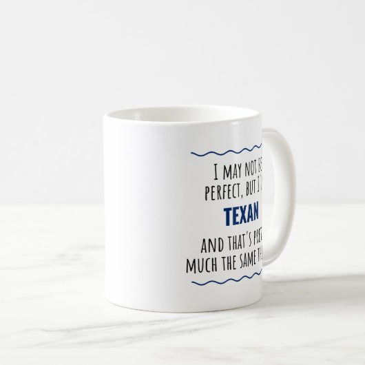 Drôle Texas Texan cadeau café Mug (Devant droit)