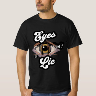 drôle texte hommes tshirt design des yeux ne mente