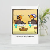 Drôle Thanksgiving Humour Carte de vacances (Debout devant)