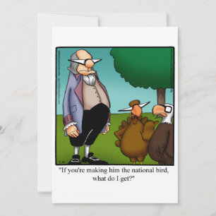Drôle Thanksgiving Humour Carte de vacances