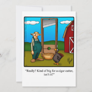 Drôle Thanksgiving Humour Carte de vacances