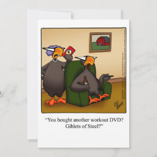 Drôle Thanksgiving Humour Carte de vacances