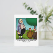 Drôle Thanksgiving Humour carte postale "Spectickl (Debout devant)