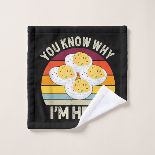 Drôle Thanksgiving OEufs Dévilés Vous savez pourqu (Gant de toilette)