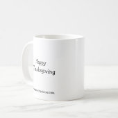 Drôle Thanksgiving "Pourquoi Le Silence ?" Mug (Devant gauche)