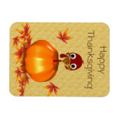 Drôle Thanksgiving Turquie en Citrouille - Magnet (Horizontal)
