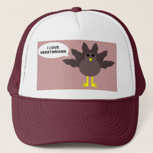 Drôle Thanksgiving Turquie Végétariens Casquette