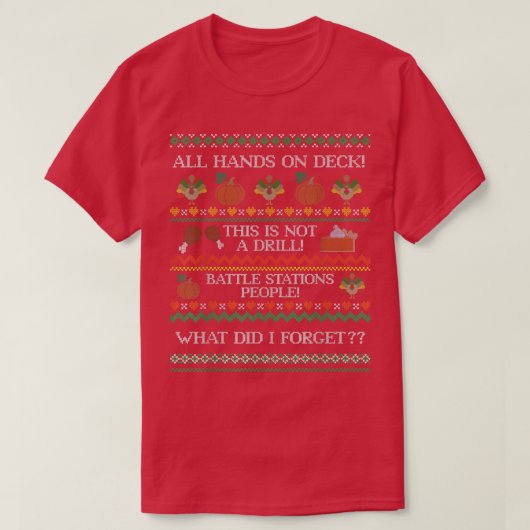 Drôle Thanksgiving Ugly Sweat design pour les homm (Design devant)