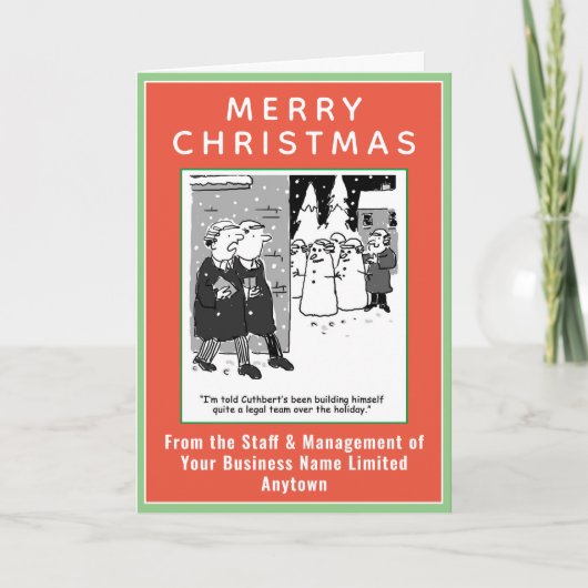 Drôle thème juridique Carte de Noël avec code QR (Devant)