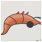 Drôle tissu de crevettes (Fermer)