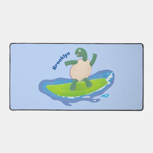 Drôle tortue vague de surf dessin animé (Recto)