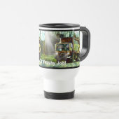 Drôle Trash Truck-Driver's Travel Mug (Devant droit)