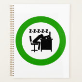 Drôle Travailleur de bureau dormant au bureau (Devant)