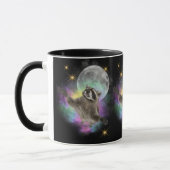 Drôle Trois Raccoons Mug (Gauche)