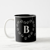 Drôle trop de chats Empreinte de patte Mug café no (Gauche)