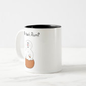 Drôle trop de rhum Snowman Mug (Devant gauche)
