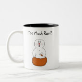 Drôle trop de rhum Snowman Mug (Gauche)