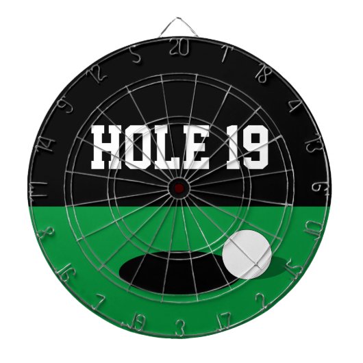 Drôle trou 19 jeu de fléchettes de golf avec des n (Devant)